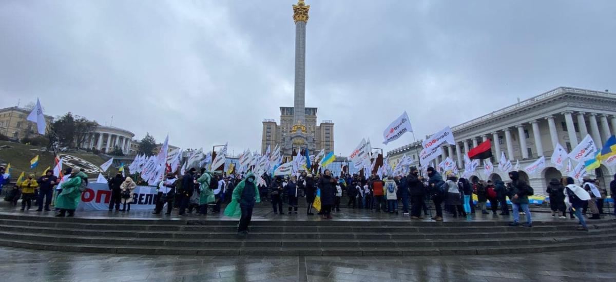 Сегодня на майдане протестующих ФОПов прибавилось