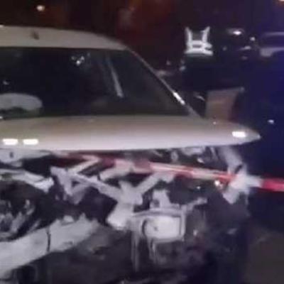 В Киеве пьяный водитель протаранил авто и устроил дебош